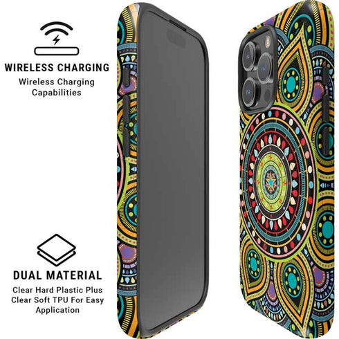 Sacred Wheel Colored iPhone 16 Pro Magsafe Impact Case